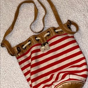 Striped Crossbody Purse Vintage 2005